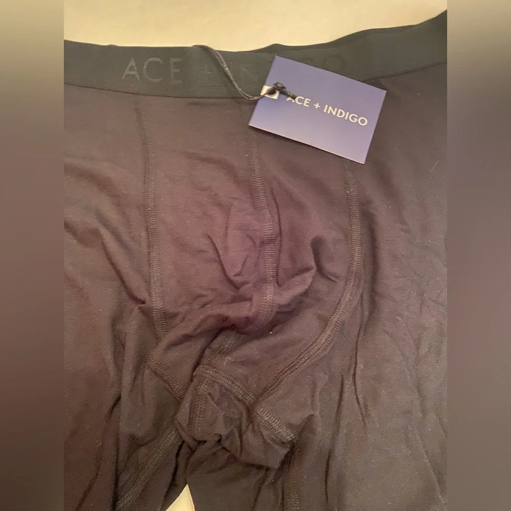 Ace + Indigo Men's Black Boxer Briefs Underwear Size XL